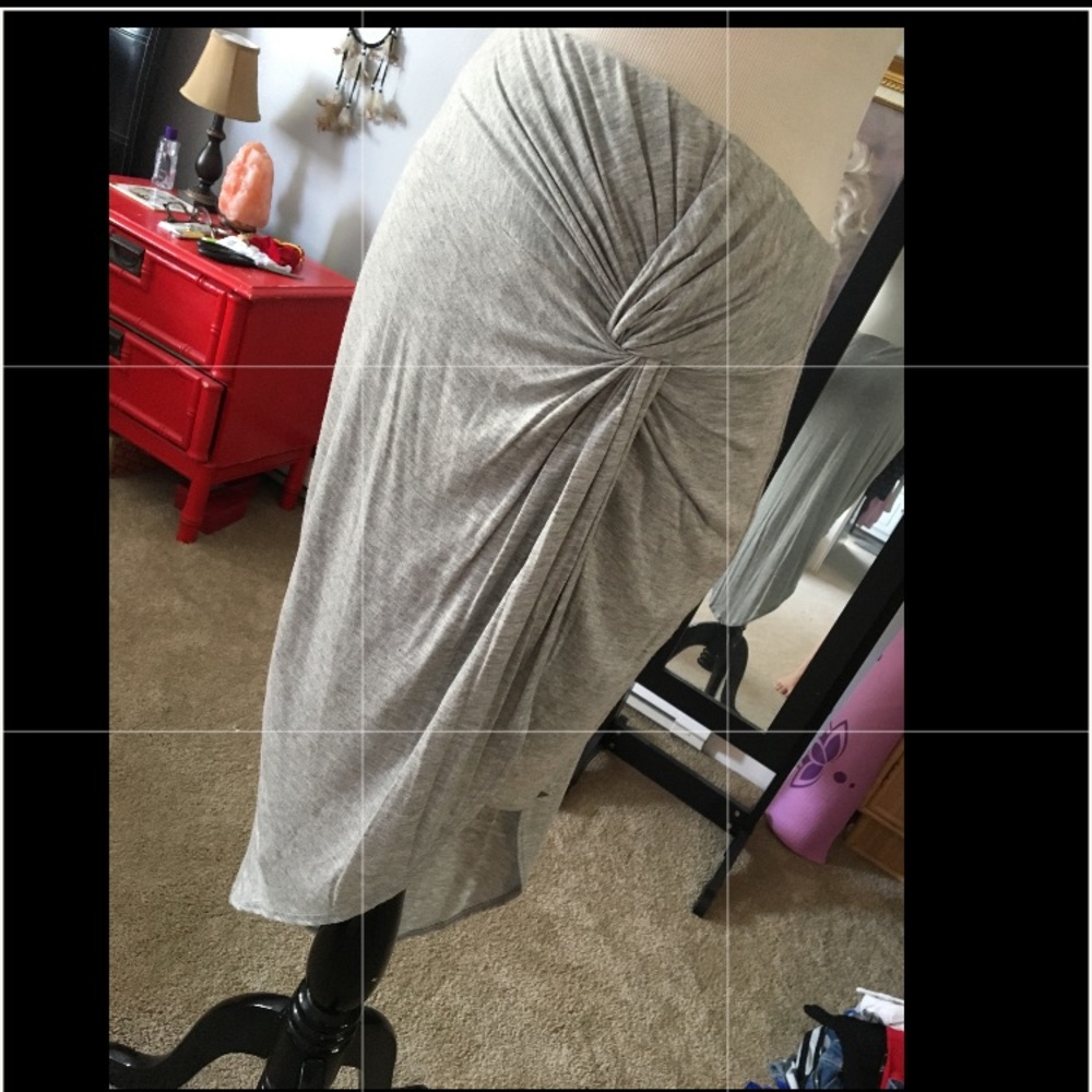 A line skirt gray super cute